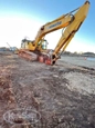 Used Excavator under setting sun,Back of used Komatsu Excavator for Sale,Used Komatsu Excavator for Sale